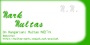 mark multas business card